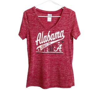 Alabama Crimson Tide Marbled Graphic T Shirt Size Large